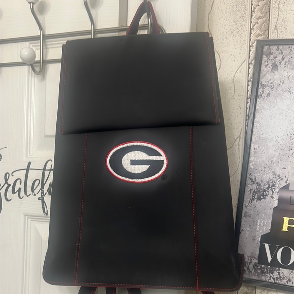University of Georgia Backpack with Red Accents Georgia Bulldogs Logo